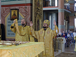 В Неделю 16-ю по Пятидесятнице епископ Дионисий возглавил воскресное богослужение в Свято-Ильинском кафедральном соборе города Россошь