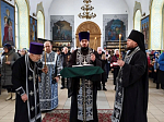 В храме святого мученика Иоанна Воина духовенство совершило Великое повечерие с чтением покаянного канона Андрея Критского