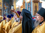 Епископ Россошанский и Острогожский Дионисий в числе сонма Архипастырей совершил Божественную литургию в Благовещенском кафедральном соборе г. Воронежа