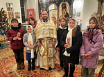 Клирик Богучарского благочиния поздравил юных жителей Кантемировского района с Рождеством Христовым