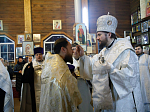Преосвященнейший епископ Дионисий совершил всенощное бдение в храме Архистратига Божия Михаила с. Воробьёвка