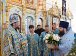 Епископ Дионисий 21 июля, в день празднования Казанской иконы Божией Матери, совершил Божественную литургию в Казанском храме пгт Каменка, центре Каменского благочиния