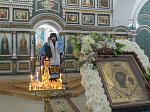 В преддверии престольного праздника епископ Дионисий совершил всенощное бдение в Казанском храме города Павловска