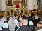 Молебен перед сдачей экзаменов в Репьёвке