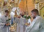 Правящий Архиерей возглавил торжественное богослужение в Свято-Троицком храме села Лозовое Верхнемамонского района