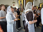 Молебен с будущими выпускниками