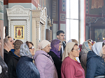 В праздник Входа Господня в Иерусалим епископ Дионисий совершил Божественную литургию в Ильинском кафедральном соборе Россоши