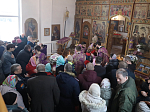 В субботу первой седмицы Великого поста Правящий Архиерей совершил Литургию в Троицком храме пгт Подгоренский