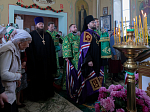 В праздник Святой Троицы Преосвященнейший епископ Дионисий совершил Литургию в Свято-Троицком храме города Россоши