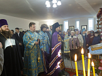 Правящий Архиерей совершил Божественную литургию в храме в честь иконы Божией Матери «Спорительница хлебов» села Галиевка Богучарского района