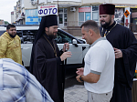Правящий Архиерей совершил первую Божественную литургию в новопостроенном храме во имя первоверховного апостола Павла города Павловска