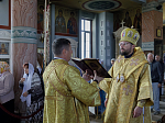 В Неделю 16-ю по Пятидесятнице епископ Дионисий возглавил воскресное богослужение в Свято-Ильинском кафедральном соборе города Россошь