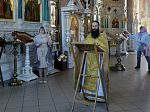 В Свято‑Ильинском кафедральном соборе города Россошь священнослужитель совершил панихиду о безвинно пострадавших богоборцами