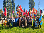  У поклонного креста в поселке Каменка состоялся традиционный братский молебен с акафистом