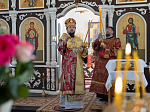 Епископ Россошанский и Острогожский Дионисий совершил Божественную литургию в Георгиевском храме с. Манино Калачеевского района