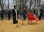 В Верхнем Быке прошла церемония перезахоронения останков членов экипажа бомбардировщика, погибших в ВОВ