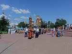 Преосвященнейший Дионисий, епископ Россошанский и Острогожский, возглавил торжества в честь 20-летия Свято-Ильинского кафедрального собора г. Россошь