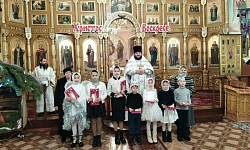 В храме святого великомученика Пантелеимона села Пришиб Калачеевского района состоялся детский рождественский праздник