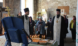 В храме прп. Иоанна Ветхопещерника с. Новая Мельница соборно совершили панихиду по невинно убиенным в XX столетии