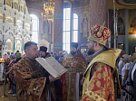 Преосвященнейший Дионисий, епископ Россошанский и Острогожский, возглавил торжества в честь 20-летия Свято-Ильинского кафедрального собора г. Россошь