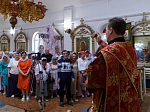 Преосвященнейший епископ Дионисий совершил Божественную литургию в Георгиевском храме села Терновое Острогожского района