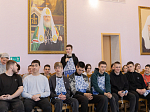 Епископ Россошанский и Острогожский Дионисий принял участие в мастер-классе по изготовлению «жаворонков»