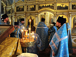 Участники Ильинского казачьего крестного хода с чтимой иконой Божией Матери «Спорительница хлебов» посетили Острогожское благочиние