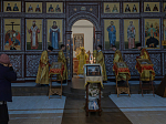 Архипастырь совершил воскресное богослужение в Воскресенском соборном храме Белогорского мужского монастыря