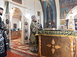 В среду 3-й седмицы Великого поста епископ Дионисий совершил Литургию Преждеосвященных Даров в храме иконы Божией Матери «Казанская» с. Новотолучеево