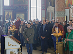 В Неделю Торжества Православия Правящий Архиерей совершил Божественную литургию в Свято-Ильинском кафедральном соборе города Россошь