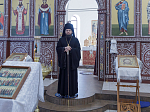 Преосвященнейший епископ Дионисий возглавил служение Божественной литургии в Воскресенском соборе Белогорского мужского монастыря