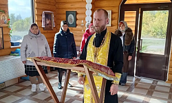 В храме села Березняги совершен молебен и освящена икона Божией Матери «Неопалимая Купина»