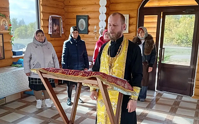 В храме села Березняги совершен молебен и освящена икона Божией Матери «Неопалимая Купина»