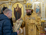 Правящий Архиерей возглавил торжественное богослужение в Тихоновском соборном храме города Острогожска и освятил новонаписанные фрески