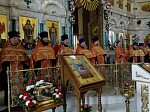 В праздник Светлого Христова Воскресения Преосвященнейший епископ Дионисий совершил Пасхальную великую вечерню в Свято-Ильинском кафедральном соборе г. Россоши