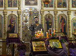 В пятницу 2-й седмицы Великого поста правящий архиерей совершил Литургию Преждеосвященных Даров в Казанском храме с. Гнилое