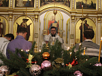 Рождественское богослужение в Тихоновском соборном храме Острогожска