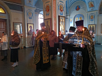 Иерей Алексий Курганский совершил утреню с чтением Великого канона преподобного Андрея Критского в Тихоновском соборном храме Острогожска