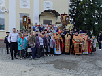 В день памяти сщмч. Евгения Попова епископ Дионисий совершил Божественную литургию в Преображенском храме села Заболотовка в месте служения святого