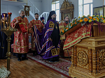 В день памяти сщмч. Евгения Попова епископ Дионисий совершил Божественную литургию в Преображенском храме села Заболотовка в месте служения святого