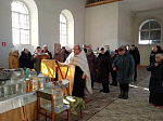 В Крещенский сочельник на сельских приходах Верхнемамонского района был совершен чин Великого освящения воды