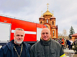 Клирик Россошанского благочиния освятил пожарную технику в пожарно-спасательной части № 76 с. Новая Калитва