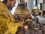 Епископ Россошанский и Острогожский Дионисий совершил Божественную литургию в Свято-Троицком соборе Раифского Богородицкого мужского монастыря