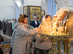 В преддверии престольного праздника епископ Дионисий совершил всенощное бдение в Казанском храме города Павловска