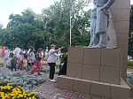 В День памяти и скорби в городском парке Острогожска на Аллее героев прошло мероприятие «Свеча памяти»