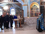 В храме Успения Пресвятой Богородицы города Калач освятили новонаписанные иконы