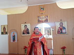 В храме Преображения с. Евстратовка была совершена Божественная литургия
