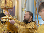 Правящий Архиерей возглавил торжественное богослужение в Тихоновском соборном храме города Острогожска и освятил новонаписанные фрески