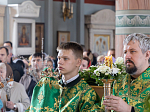 В праздник Входа Господня в Иерусалим епископ Дионисий совершил Божественную литургию в Ильинском кафедральном соборе Россоши