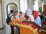 Молебен с будущими выпускниками